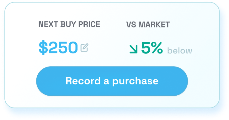 Record a purchase